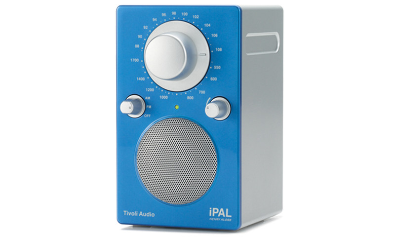 Tivoli Audio iPAL Tragbar Analog Blau, Silber Radio