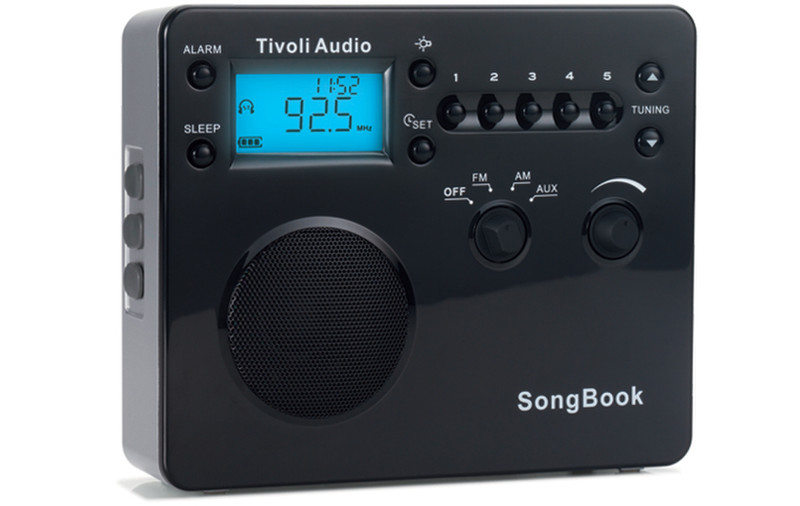 Tivoli Audio Songbook Портативный Цифровой Черный, Cеребряный радиоприемник