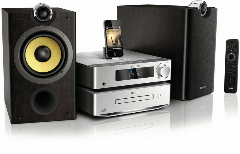 Philips Harmony DCD8000/93 160Вт Алюминиевый, Черный домашний музыкальный центр