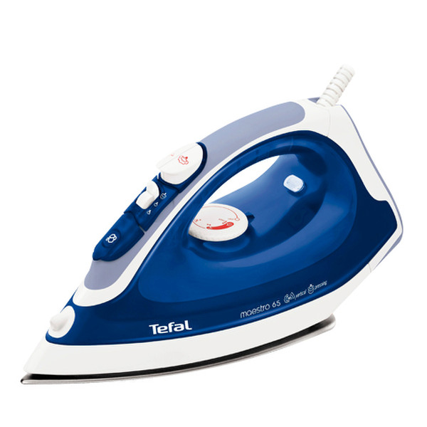 Tefal FV3765 Dry & Steam iron Stainless Steel soleplate 2000W Blau Bügeleisen