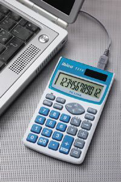 Rexel 121X Link Карман Basic calculator Синий, Белый