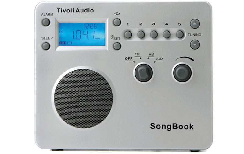 Tivoli Audio Songbook Портативный Цифровой Cеребряный радиоприемник