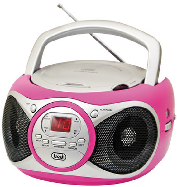 Trevi CD 512 Цифровой 6Вт Розовый, Cеребряный CD радио