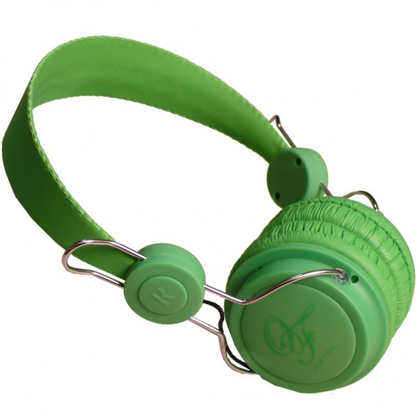 DJ Point Original Fake Cuffie Binaural Head-band Green headset