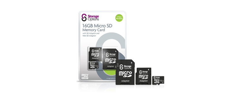 Storage Options 16GB MicroSDHC 16GB MicroSDHC Klasse 4 Speicherkarte