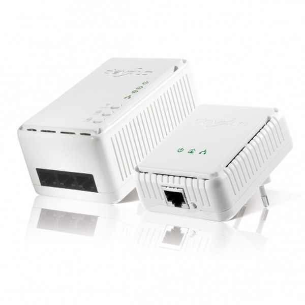 Devolo dLAN 200 AV Wireless N, Starter Kit 200Mbit/s Eingebauter Ethernet-Anschluss WLAN Weiß PowerLine Netzwerkadapter