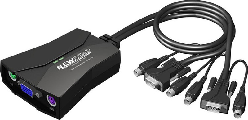 Newstar KVM switch, 2-port, PS/2 KVM switch
