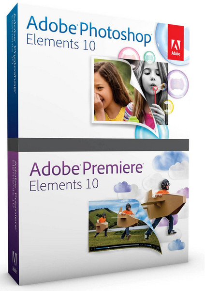 Adobe Photoshop Elements 10 plus Premiere Elements 10, 1U, Win, Mac, FR