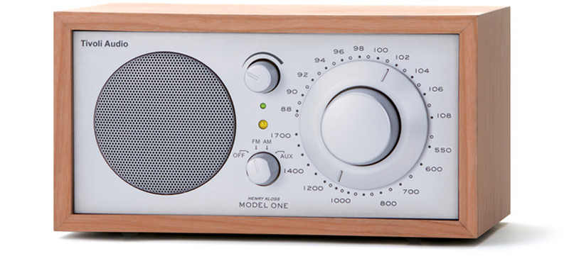 Tivoli Audio Model One Портативный Аналоговый Вишневый, Cеребряный радиоприемник
