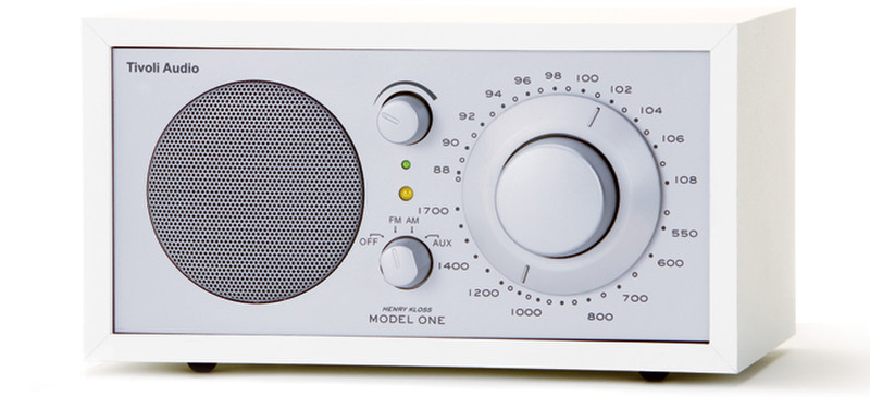 Tivoli Audio Model One Tragbar Analog Silber, Weiß Radio