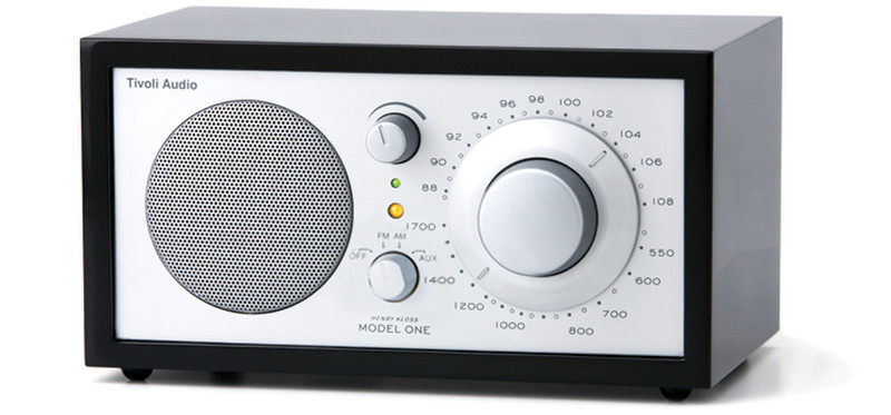 Tivoli Audio Model One Портативный Аналоговый Черный, Cеребряный радиоприемник