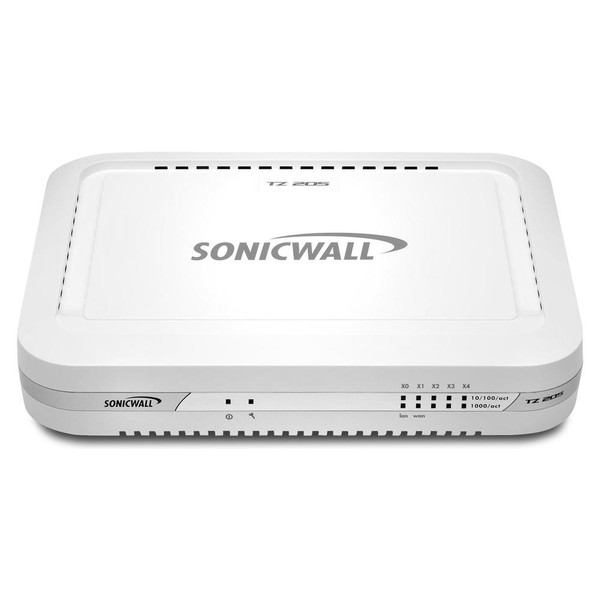 DELL SonicWALL TZ 205 + 2 Yr CGSS 500Mbit/s hardware firewall