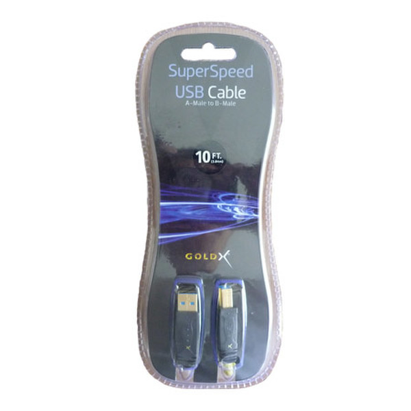 GoldX 10ft 3.05м USB A USB B Черный