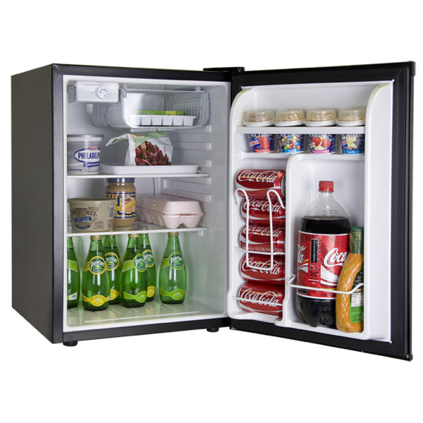 Haier HNSE025BB freestanding Black combi-fridge