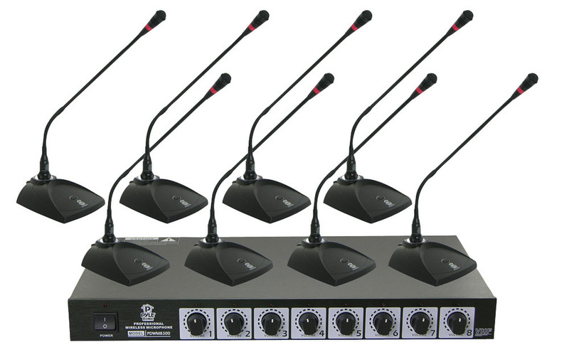 Pyle PDWM8300 Stage/performance microphone Беспроводной Черный микрофон