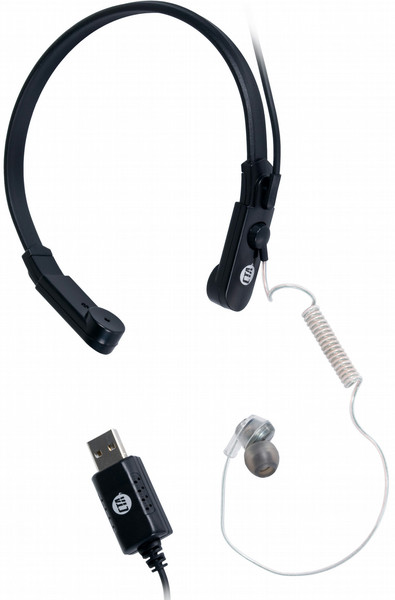 CTA Digital PS3-SFH USB Монофонический Вкладыши Черный гарнитура