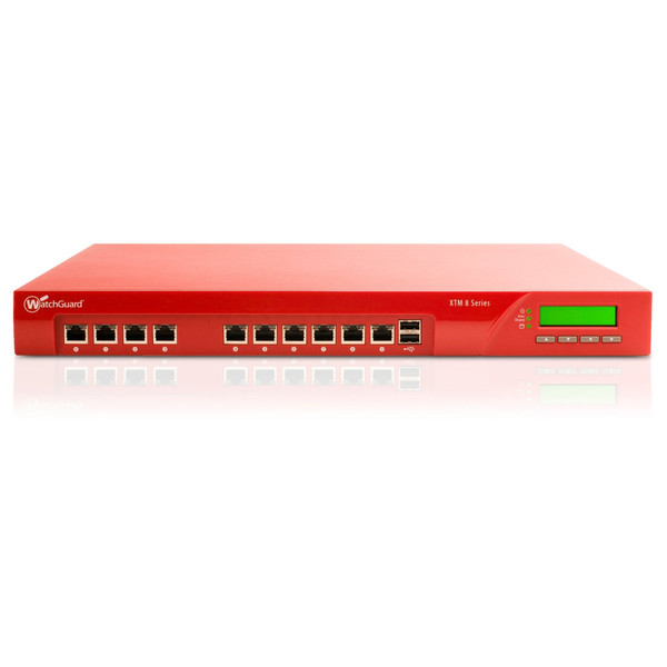 WatchGuard XTM 830 & 3-Y NGFW 1U 6656Мбит/с аппаратный брандмауэр