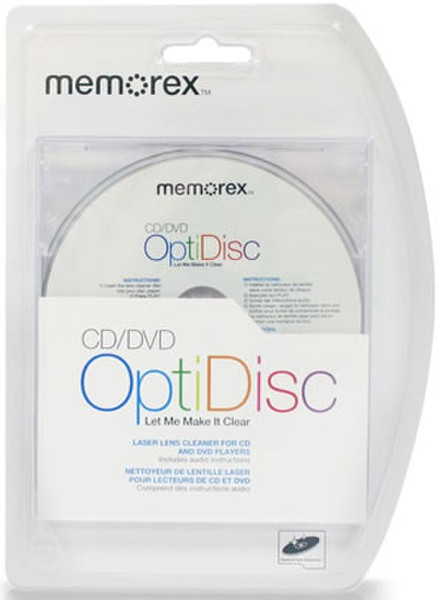 Memorex 08003 CD's/DVD's Equipment cleansing dry cloths equipment cleansing kit