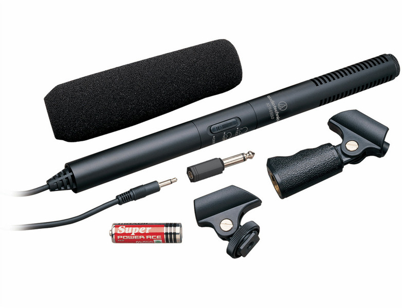 Audio-Technica Condenser Shotgun Microphone Digital camera microphone Verkabelt Schwarz