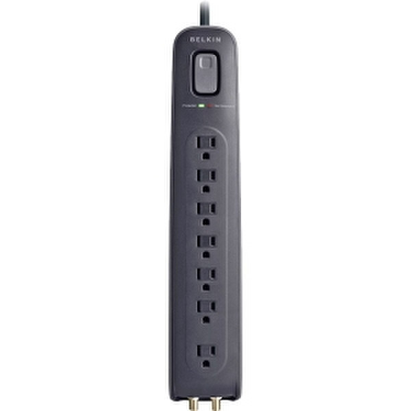 Belkin BV107030-04-BLK 7AC outlet(s) 1.2m Schwarz Spannungsschutz