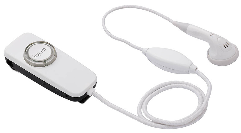 Iqua Bluetooth wireless headset BHS-302 white Монофонический Bluetooth Cеребряный гарнитура мобильного устройства