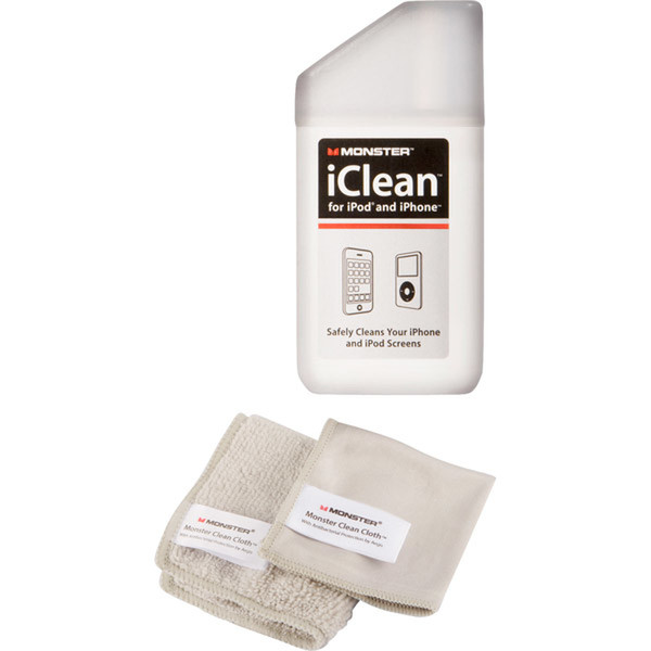 Monster Cable 129871-00 Screens/Plastics Equipment cleansing wet/dry cloths & liquid equipment cleansing kit