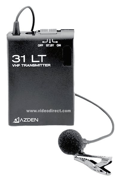 Azden 31LT Stage/performance microphone Беспроводной Черный