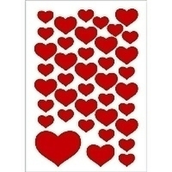 HERMA DECOR stickers small hearts 3 sheets self-adhesive label