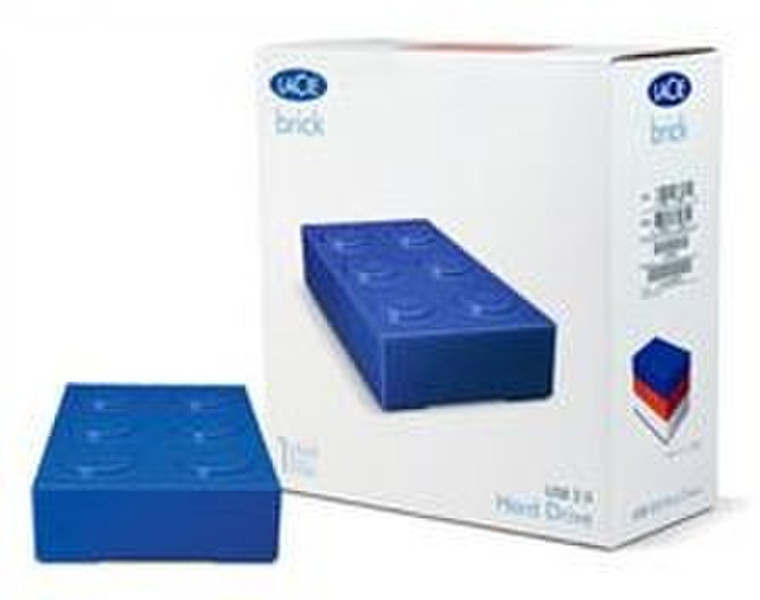 LaCie Brick Desktop Hard Drive 500GB Blue 2.0 500ГБ Синий внешний жесткий диск