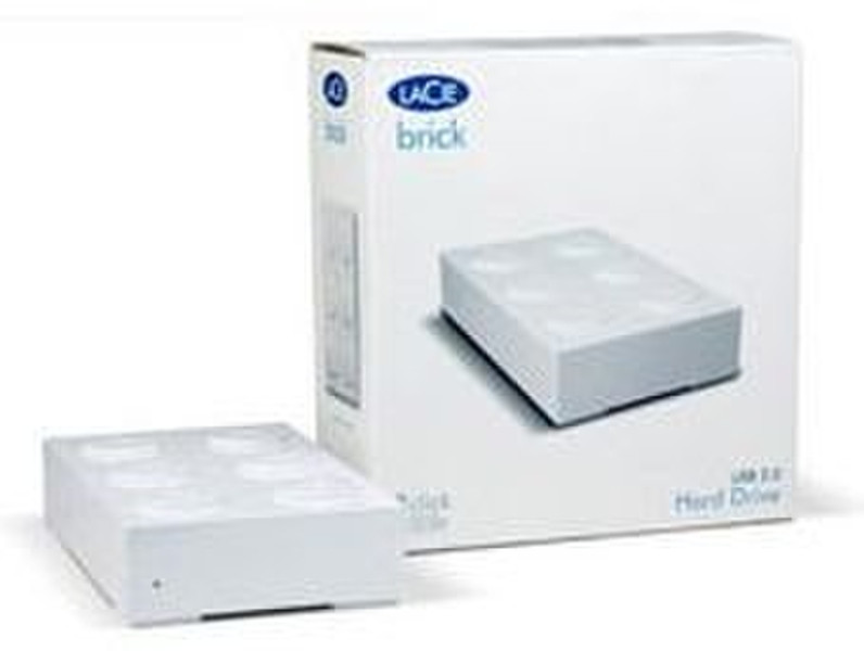 LaCie Brick Desktop Hard Drive 500GB White 2.0 500GB White external hard drive