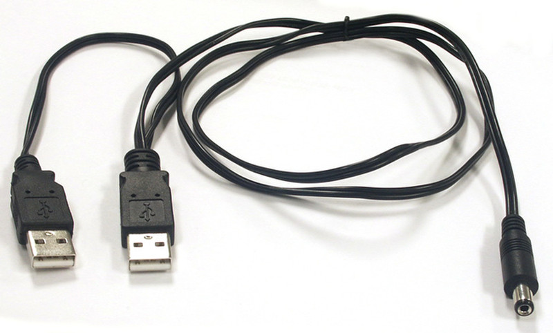 IMC Networks 806-39638 0.9m 2 x USB Black USB cable