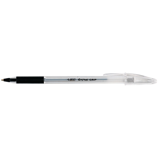 BIC Cristal Grip Stick ballpoint pen Medium Black 20pc(s)