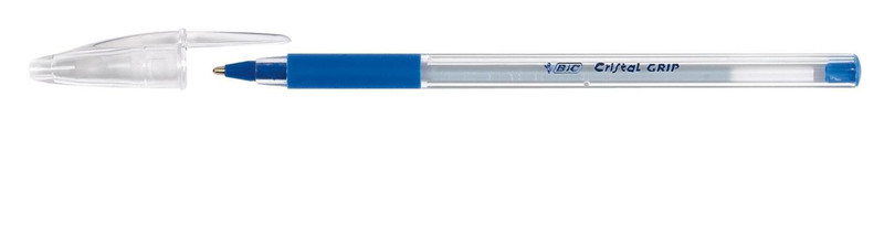 BIC Cristal Grip Stick ballpoint pen Medium Blau 20Stück(e)