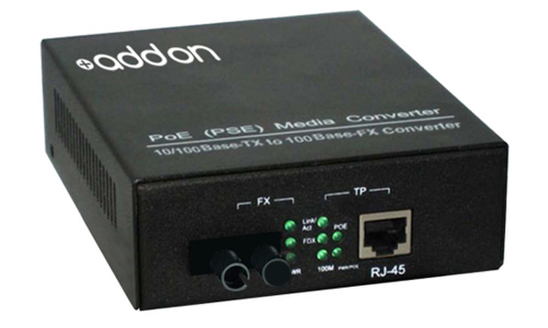 Add-On Computer Peripherals (ACP) Media converter, 100Base-TX(RJ45) to 100Base-XD(ST)