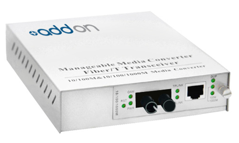 Add-On Computer Peripherals (ACP) 100Base-TX(RJ45) to 100Base-XD(ST), 1550/1310nm 100Mbit/s 1550nm Single-mode Silver