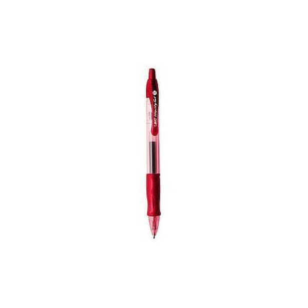 BIC 829159 Clip-on retractable ballpoint pen Rot 12Stück(e) Kugelschreiber