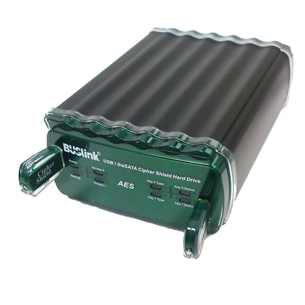BUSlink CSE-8T-U3KKB Черный, Зеленый кейс для жестких дисков