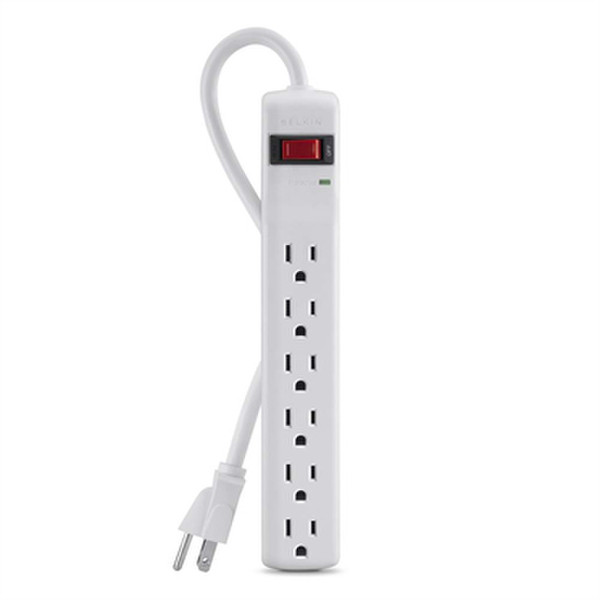 Belkin F5C047 6AC outlet(s) 0.9m Weiß Spannungsschutz