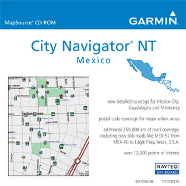 Garmin City Navigator® Mexico NT