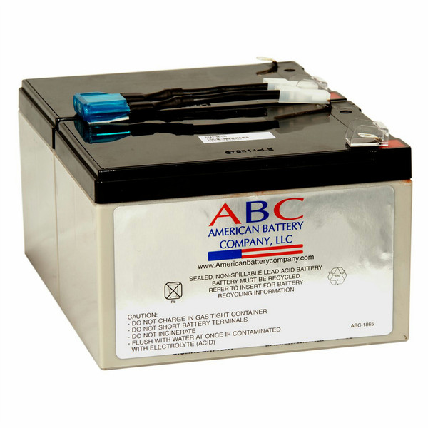 American Battery RBC6 Sealed Lead Acid (VRLA) 12Ah 12V UPS battery