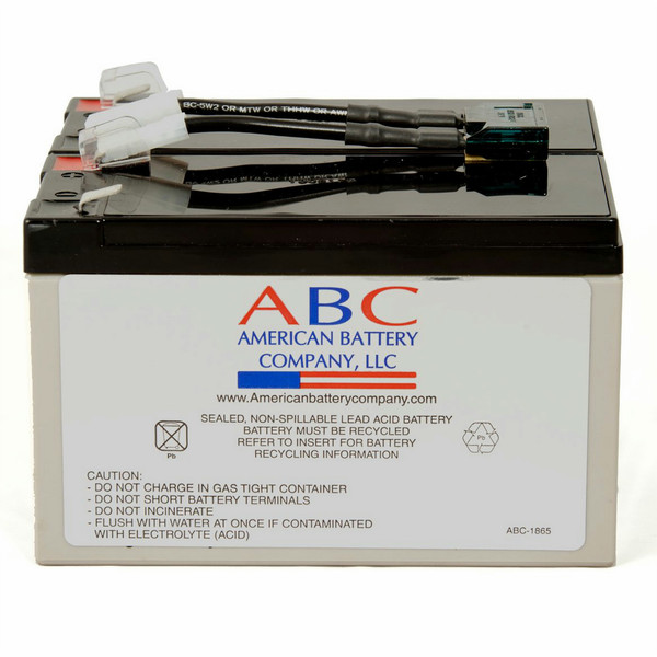 American Battery RBC9 Sealed Lead Acid (VRLA) 7Ah 12V UPS battery