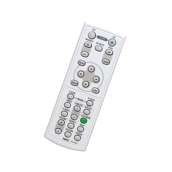 NEC RMT-PJ29 IR Wireless press buttons Grey remote control