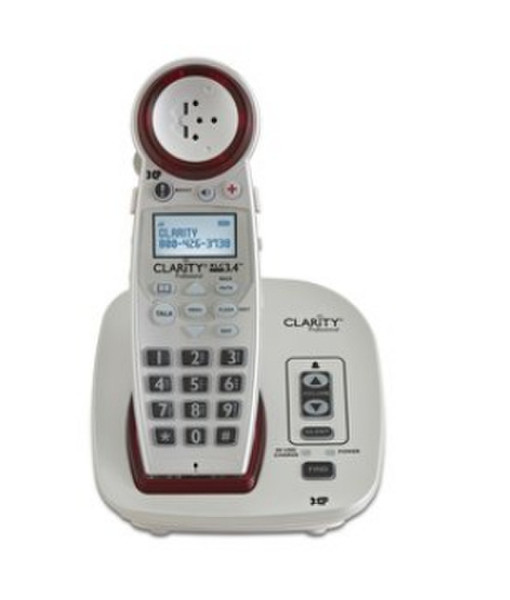 Clarity XLC3.4 DECT Anrufer-Identifikation Weiß Telefon