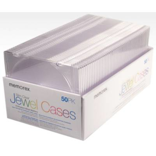 Memorex Slim CD Jewel Cases 50 Pack