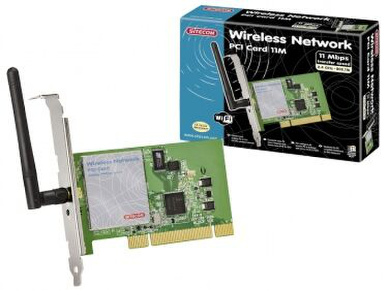 Sitecom WL-016 - Wireless Network PCI Card 11 Mbps 11Мбит/с сетевая карта