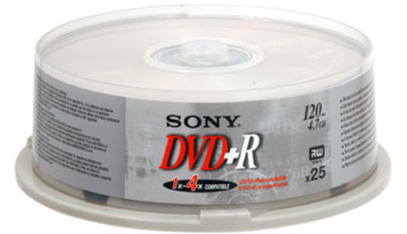 Sony DVD+R 4,7Gb 8x spindel (25)