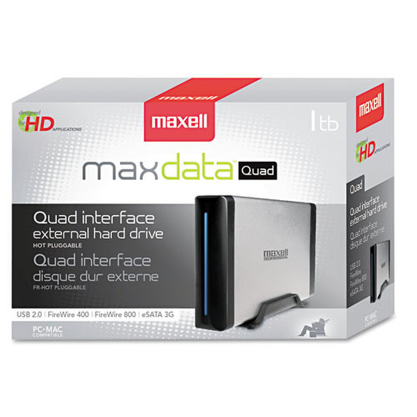 Maxell Maxdata Quad 1TB 2.0 1000GB Black