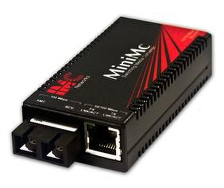 B&B Electronics MiniMc 100Mbit/s 1390nm Single-mode Black network media converter