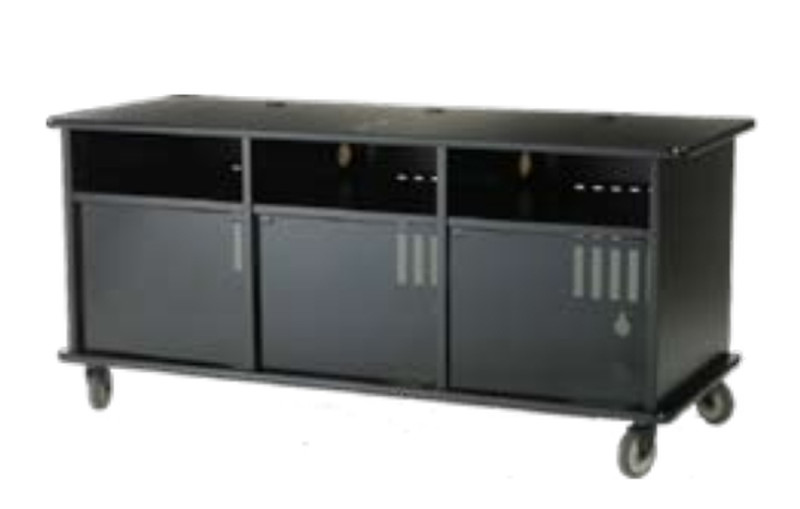 ClearOne Dual Monitor Cart Flat panel Multimedia cart Black