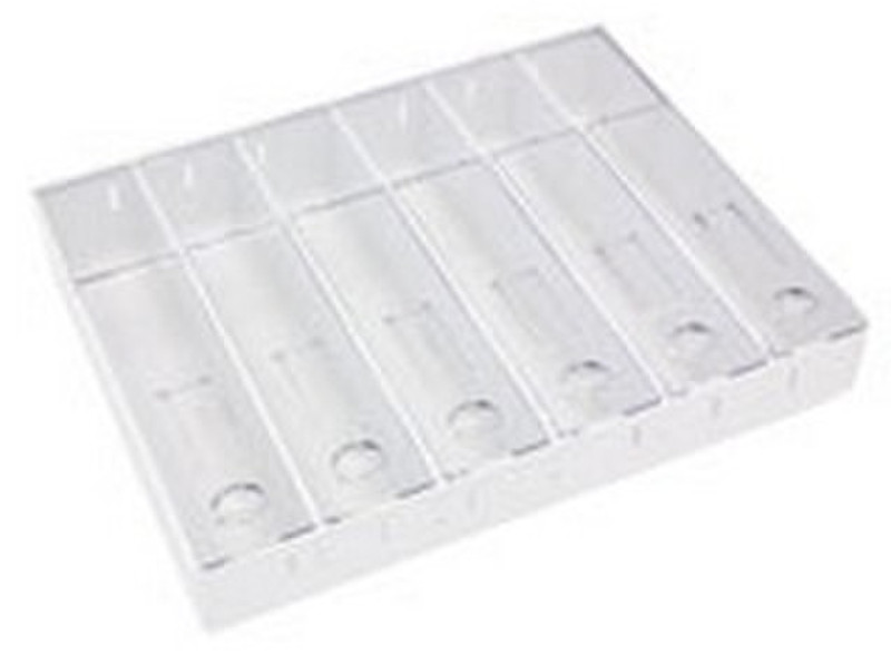Ergotron 97-450 Пластик Прозрачный, Белый ящик-органайзер для стола